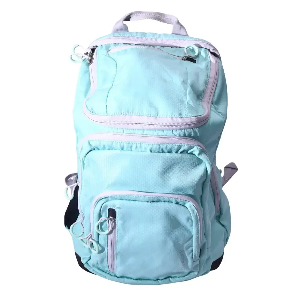 Embark Aqua Blue Multi Pocket Backpack Padded Travel School Bag